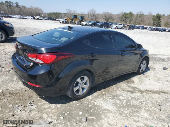 2014 Hyundai Elantra Limited with VIN 5NPDH4AE5EH467145, listed as a Copart auction lot 48417375 with 125,666 mi miles and Salvage Title. Bid and sale history available at carsss.com. Image 3.