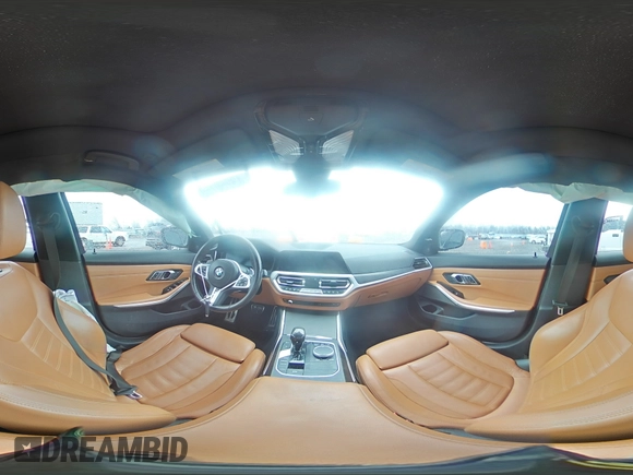 2020 BMW 3 Series M340i xDrive with VIN WBA5U9C01LFH10388, listed as a Copart auction lot 43250155 with Not Provided miles and Salvage Title. Bid and sale history available at DreamBid. Image 14.