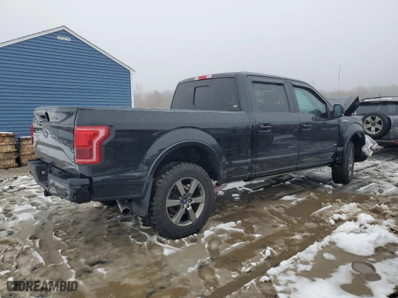 2016 Ford F-150 XLT with VIN 1FTFW1EG5GFB32134, listed as a Copart auction lot 44761625 with 186,684 mi miles and Salvage Title. Bid and sale history available at carsss.com. Image 3.