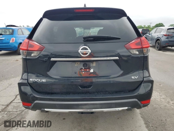 2017 Nissan Rogue SV with VIN KNMAT2MT5HP521410, listed as a Copart auction lot 56357785 with 150,734 mi miles and Salvage title. Bid and sale history available at DreamBid. Image 6.