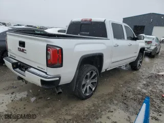 2018 GMC Sierra 1500 Denali with VIN 3GTU2PEJ4JG109628, listed as a Copart auction lot 46085925 with 99,575 mi miles and Salvage Title. Bid and sale history available at carsss.com. Image 3.