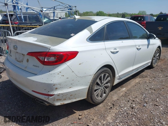 2015 Hyundai Sonata 2.4L Sport with VIN 5NPE34AF5FH094086, listed as a IAAI auction lot 42041499 with 228,527 mi miles. Bid and sale history available at carsss.com. Image 4.