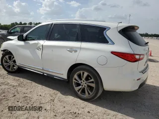 2013 Infiniti JX35 with VIN 5N1AL0MM2DC347984, listed as a Copart auction lot 61501144 with 151,128 mi miles and Salvage Title. Bid and sale history available at carsss.com. Image 2.