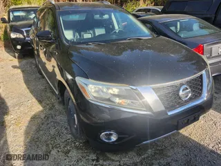 2014 Nissan Pathfinder Platinum with VIN 5N1AR2MMXEC716411, listed as a IAAI auction lot 41897467 with 1 mi miles. Bid and sale history available at carsss.com. Image 1.