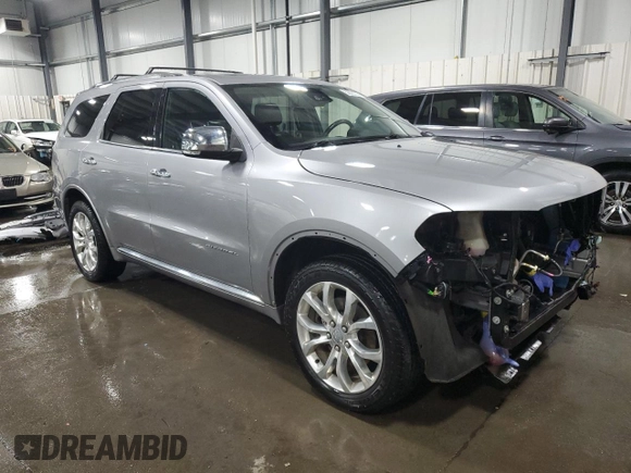 2016 Dodge Durango Citadel Anodized Platinum with VIN 1C4SDJETXGC466369, listed as a Copart auction lot 58621274 with 132,975 mi miles and Salvage title. Bid and sale history available at DreamBid. Image 4.