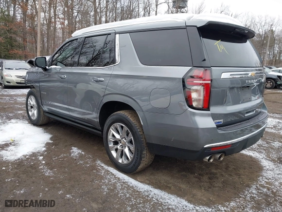 2022 Chevrolet Tahoe Premier with VIN 1GNSKSKD6NR145066, listed as a IAAI auction lot 41338354 with 82,694 mi miles. Bid and sale history available at carsss.com. Image 3.