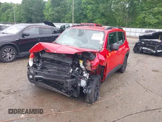 2018 Jeep Renegade Sport with VIN ZACCJBAB1JPH59581, listed as a IAAI auction lot 42115576 with 115,576 mi miles and . Bid and sale history available at DreamBid. Image 6.