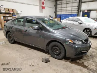 2013 Honda Civic Sdn LX with VIN 2HGFB2F58DH107884, listed as a Copart auction lot 50954465 with 136,336 mi miles and Salvage Title. Bid and sale history available at carsss.com. Image 4.
