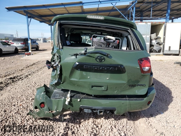 2020 Toyota Sequoia SR5 with VIN 5TDBY5G1XLS176990, listed as a Copart auction lot 46078625 with 58,688 mi miles and Salvage Title. Bid and sale history available at carsss.com. Image 6.