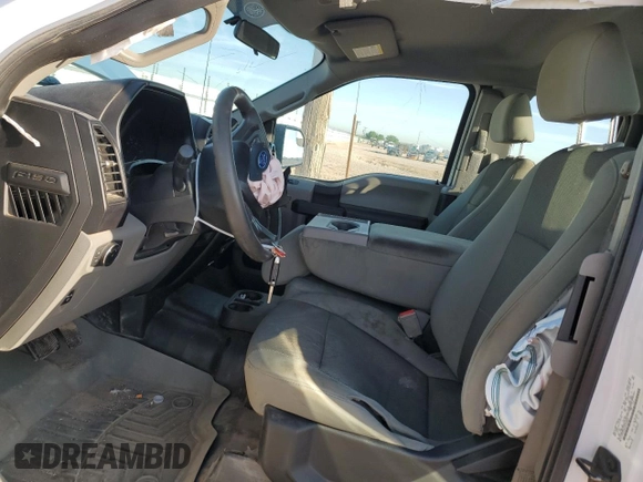 2018 Ford F-150 XL with VIN 1FTFX1E54JKC04497, listed as a Copart auction lot 53398455 with 198,473 mi miles and Salvage title. Bid and sale history available at DreamBid. Image 7.