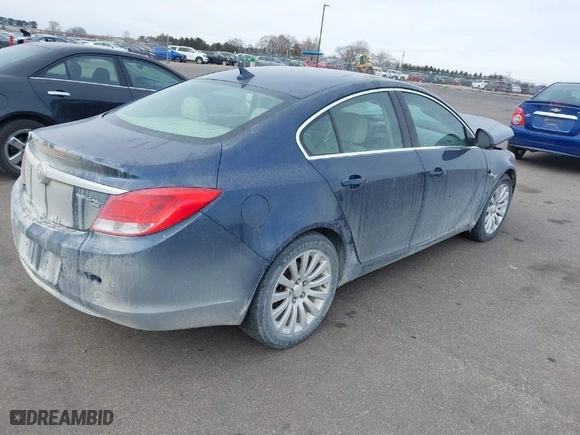 2011 Buick Regal CXL RL5 with VIN W04GT5GC1B1005265, listed as a IAAI auction lot 41525161 with 147,849 mi miles. Bid and sale history available at carsss.com. Image 4.