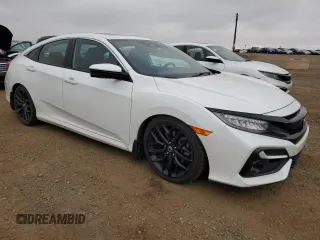 2020 Honda Civic Si with VIN 2HGFC1E53LH201033, listed as a Copart auction lot 77314194 with 79,000 mi miles and Clean Title. Bid and sale history available at DreamBid. Image 4.