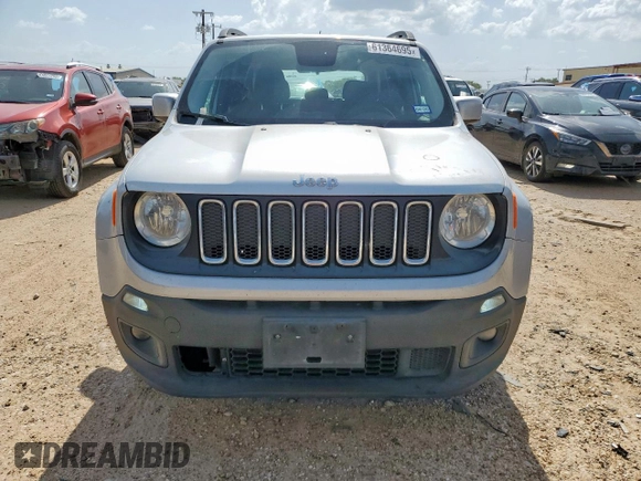 2017 Jeep Renegade Altitude with VIN ZACCJBBB3HPE90038, listed as a Copart auction lot 61364695 with 214,937 mi miles and Salvage title. Bid and sale history available at DreamBid. Image 5.