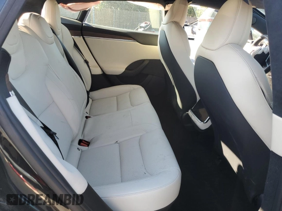 2022 Tesla Model S with VIN 5YJSA1E59NF460010, listed as a Copart auction lot 42797455 with Not provided miles and Salvage title. Bid and sale history available at DreamBid. Image 12.