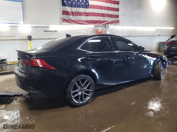 2016 Lexus IS 350 with VIN JTHCE1D26G5011600, listed as a Copart auction lot 46909145 with 54,936 mi miles and Salvage Title. Bid and sale history available at carsss.com. Image 3.