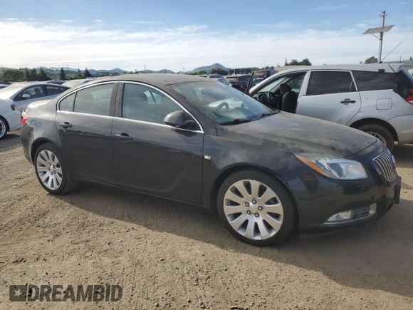 2011 Buick Regal CXL Turbo TO7 with VIN W04G15GV3B1055592, listed as a Copart auction lot 52975465 with 129,036 mi miles and Clean Title. Bid and sale history available at carsss.com. Image 4.