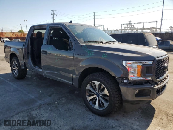 2020 Ford F-150 XL with VIN 1FTEW1CP0LFA72448, listed as a Copart auction lot 59237885 with 87,060 mi miles and Salvage title. Bid and sale history available at DreamBid. Image 4.