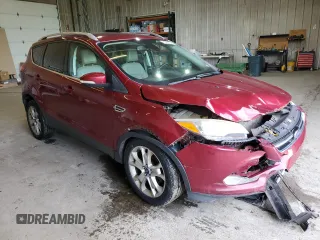 2014 Ford Escape Titanium with VIN 1FMCU9J92EUA80822, listed as a Copart auction lot 47621375 with 235,691 mi miles and Salvage Title. Bid and sale history available at DreamBid. Image 4.