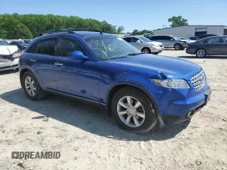 2005 Infiniti FX z VIN JNRAS08W95X216368, wystawiony jako Copart lot #54745065 z przebiegiem 232 897 mil mil oraz Szkoda całkowita • Salvage title. Historia ofert i sprzedaży dostępna na DreamBid. Obrazek 4.