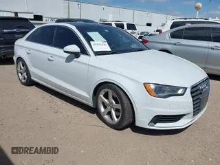 2015 Audi A3 1.8T Premium with VIN WAUACGFF0F1033693, listed as a IAAI auction lot 41823346 with 70,140 mi miles. Bid and sale history available at carsss.com. Image 1.