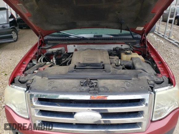 2007 Ford Expedition Max XLT with VIN 1FMFK16587LA18862, listed as a Copart auction lot 54990035 with 272,196 mi miles and Clean title. Bid and sale history available at DreamBid. Image 12.