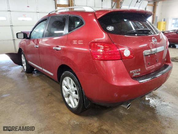 2012 Nissan Rogue S with VIN JN8AS5MT1CW275401, listed as a Copart auction lot 48152555 with 41,204 mi miles and Salvage Title. Bid and sale history available at carsss.com. Image 2.