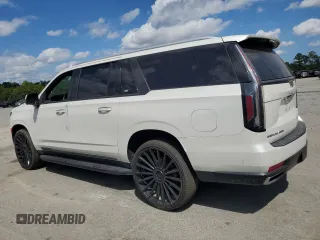 2021 Cadillac Escalade z VIN 1GYS3KKL5MR228333, wystawiony jako Copart lot #71914694 z przebiegiem Nie podano mil oraz Szkoda całkowita • Salvage title. Historia ofert i sprzedaży dostępna na DreamBid. Obrazek 2.