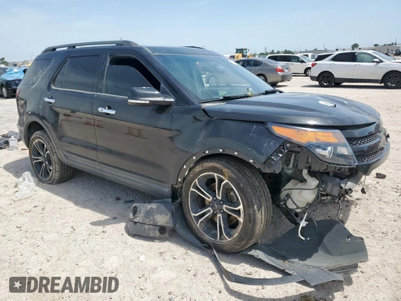 2014 Ford Explorer Sport with VIN 1FM5K8GT1EGB78282, listed as a Copart auction lot 56818485 with 145,156 mi miles and Salvage title. Bid and sale history available at DreamBid. Image 4.