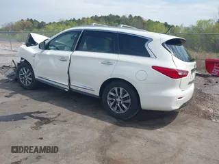 2015 Infiniti QX60 with VIN 5N1AL0MN4FC500411, listed as a IAAI auction lot 41877149 with 118,306 mi miles and . Bid and sale history available at DreamBid. Image 3.
