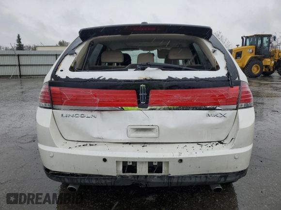2009 Lincoln MKX with VIN 2LMDU68C99BJ09673, listed as a Copart auction lot 86646834 with 121,835 mi miles and Salvage Title. Bid and sale history available at DreamBid. Image 6.