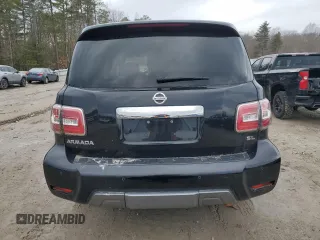 2020 Nissan Armada SV with VIN JN8AY2ND0LX017515, listed as a Copart auction lot 46450375 with 78,483 mi miles and Salvage Title. Bid and sale history available at carsss.com. Image 6.