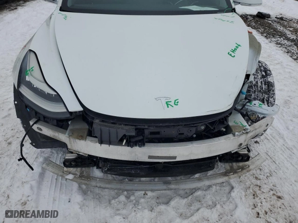2020 Tesla Model 3 Standard Range Plus with VIN 5YJ3E1EA9LF613181, listed as a Copart auction lot 41799135 with 122,120 mi miles and Salvage Title. Bid and sale history available at carsss.com. Image 11.