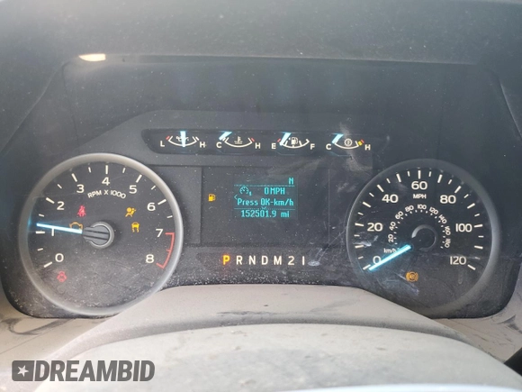 2018 Ford F-150 XL with VIN 1FTEW1CB3JKE57656, listed as a Copart auction lot 47735355 with 152,501 mi miles and Salvage title. Bid and sale history available at DreamBid. Image 9.