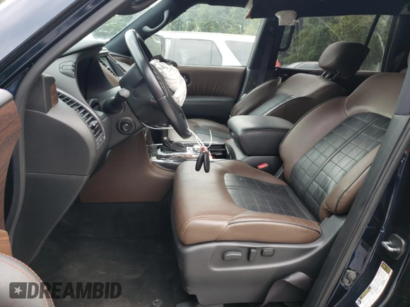 2019 Nissan Armada Platinum with VIN JN8AY2NEXK9759206, listed as a Copart auction lot 58602094 with 78,525 mi miles and Salvage Title. Bid and sale history available at carsss.com. Image 7.