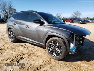 2022 Hyundai Tucson N Line with VIN KM8JF3AE7NU169233, listed as a Copart auction lot 45534845 with 66,163 mi miles and Salvage Title. Bid and sale history available at carsss.com. Image 4.