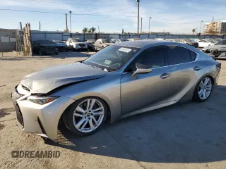 2021 Lexus IS with VIN JTHCA1D29M5113500, listed as a Copart auction lot 42600155 with 48,793 mi miles and Salvage Title. Bid and sale history available at carsss.com. Image 1.