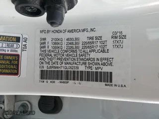 2016 Honda CR-V EX-L with VIN 5J6RM4H71GL052339, listed as a Copart auction lot 50349085 with 102,506 mi miles and Salvage Title. Bid and sale history available at carsss.com. Image 15.