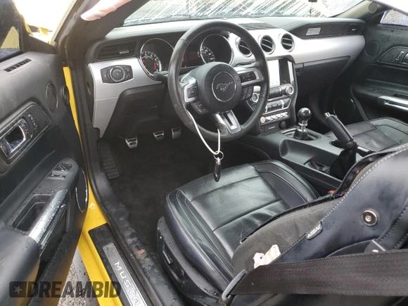 2016 Ford Mustang GT with VIN 1FA6P8CF9G5214847, listed as a Copart auction lot 61108705 with 54,137 mi miles and Salvage title. Bid and sale history available at DreamBid. Image 8.