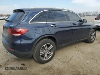 2020 Mercedes-Benz GLC with VIN W1N0G8EB6LF808755, listed as a Copart auction lot 49897765 with 66,948 mi miles and Salvage Title. Bid and sale history available at carsss.com. Image 3.