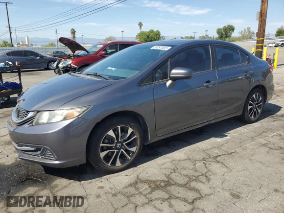 2014 Honda Civic Sedan EX with VIN 19XFB2F86EE213594, listed as a Copart auction lot 53097565 with 145,219 mi miles and Salvage Title. Bid and sale history available at carsss.com. Image 1.