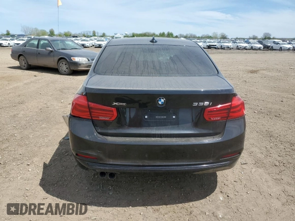 2017 BMW 3 Series 330i xDrive with VIN WBA8D9G52HNU58566, listed as a Copart auction lot 55513105 with Not provided miles and Salvage title. Bid and sale history available at DreamBid. Image 6.