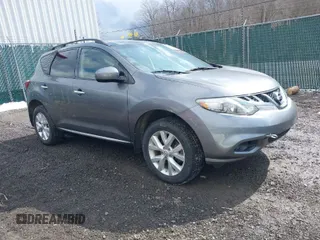 2013 Nissan Murano SV with VIN JN8AZ1MW0DW303673, listed as a IAAI auction lot 41645516 with 121,136 mi miles. Bid and sale history available at carsss.com. Image 1.