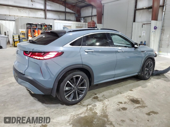 2022 Infiniti QX55 Essential z VIN 3PCAJ5K34NF103470, wystawiony jako Copart lot #62749264 z przebiegiem 51 091 mil mil oraz Szkoda całkowita • Salvage title. Historia ofert i sprzedaży dostępna na DreamBid. Obrazek 3.