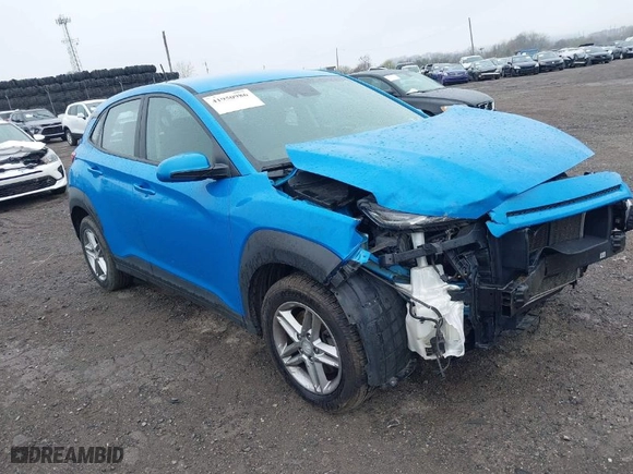 2020 Hyundai Kona SE with VIN KM8K1CAA4LU418696, listed as a IAAI auction lot 41950986 with 75,998 mi miles. Bid and sale history available at carsss.com. Image 1.