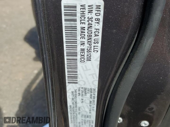 2023 Jeep Compass Latitude с VIN 3C4NJDBNXPT561208, выставлен на аукционе Copart как лот 57342895 с пробегом 17 386 миль миль и Списание • Salvage title. История ставок и продаж доступна на DreamBid. Изображение 12.