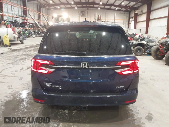 2024 Honda Odyssey Elite with VIN 5FNRL6H92RB005123, listed as a IAAI auction lot 41572778 with 9,312 mi miles. Bid and sale history available at carsss.com. Image 16.