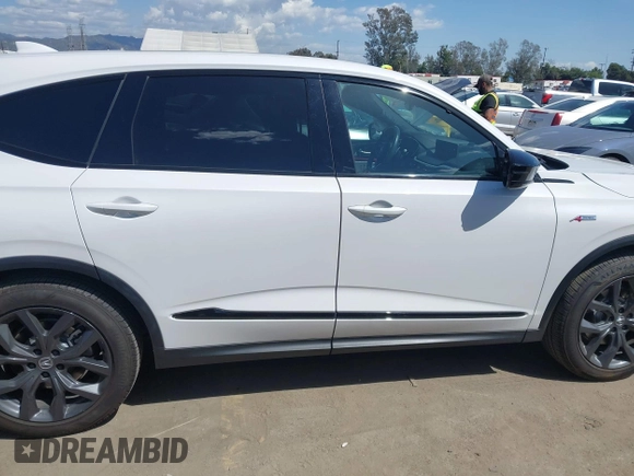 2023 Acura MDX w/A-Spec Package with VIN 5J8YE1H06PL038194, listed as a IAAI auction lot 41966274 with 13,998 mi miles. Bid and sale history available at carsss.com. Image 13.