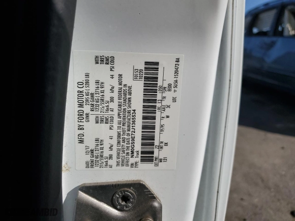 2018 Ford Transit Connect Wagon XL with VIN NM0GS9E72J1365534, listed as a Copart auction lot 41708605 with 58,807 mi miles and Salvage Title. Bid and sale history available at carsss.com. Image 13.