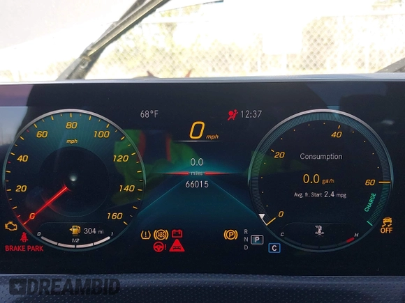 2020 Mercedes-Benz A 220 with VIN W1K3G4EBXLJ200446, listed as a IAAI auction lot 41612614 with 66,015 mi miles and . Bid and sale history available at DreamBid. Image 7.