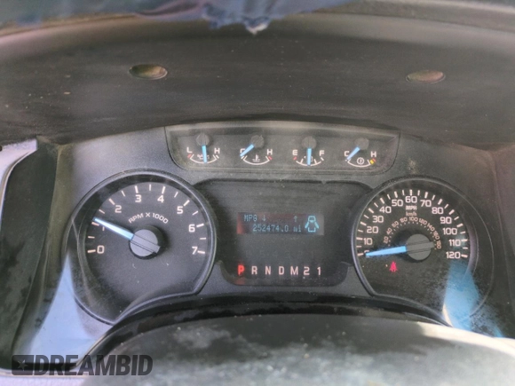 2012 Ford F-150 XL with VIN 1FTNF1EF2CKD44980, listed as a Copart auction lot 45500845 with 252,474 mi miles and Salvage title. Bid and sale history available at DreamBid. Image 9.